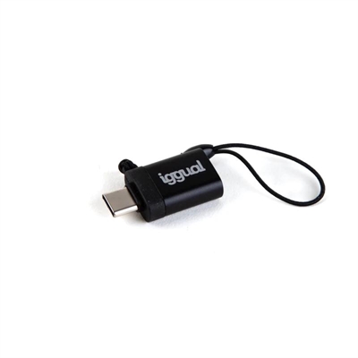 iggual Adaptador USB OTG tipo C a USB A 3 1 negro